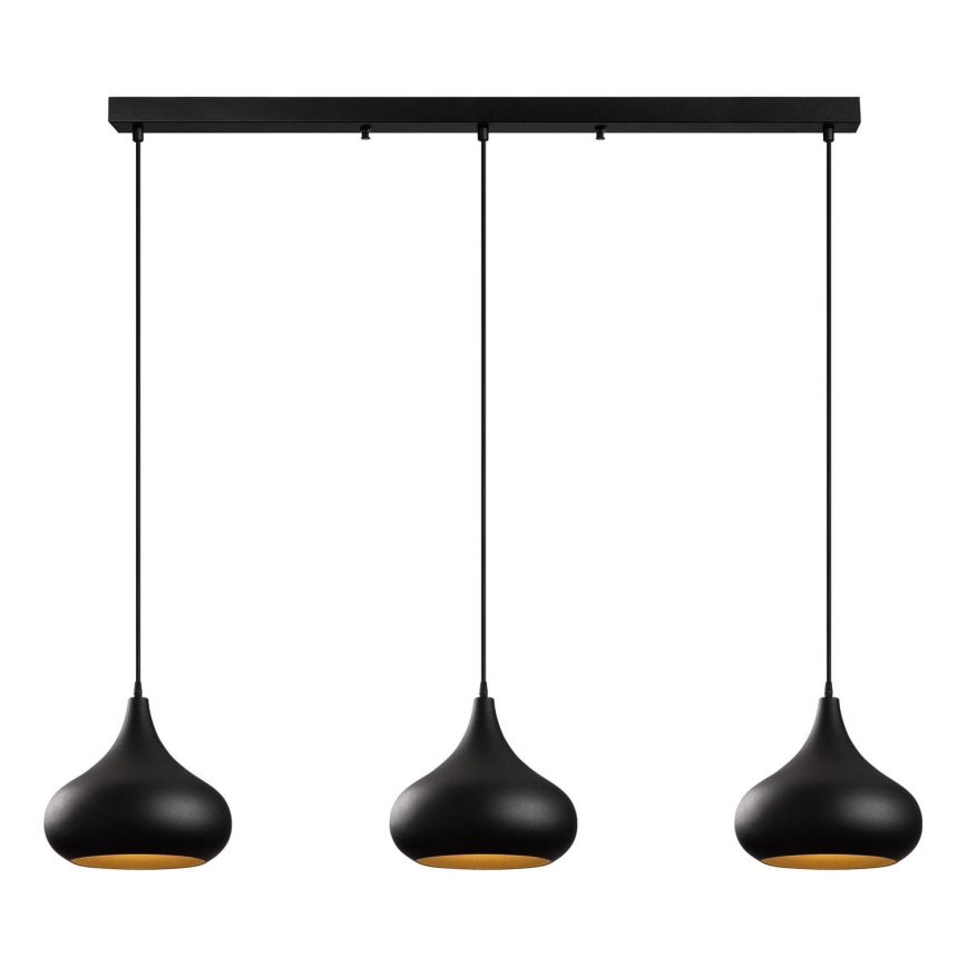 Suspension MUBA 3xE27/40W/230V noir