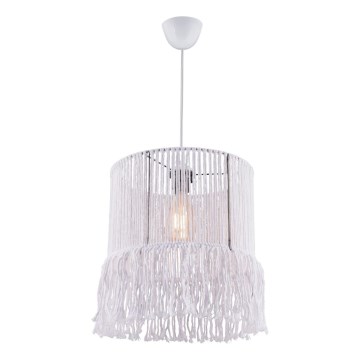Suspension NESS MACRAME 1xE27/40W/230V blanche