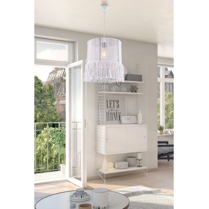 Suspension NESS MACRAME 1xE27/40W/230V blanche