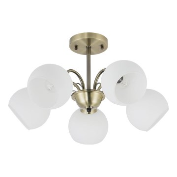 Suspension NESTOR 5xE27/40W/230V en laiton
