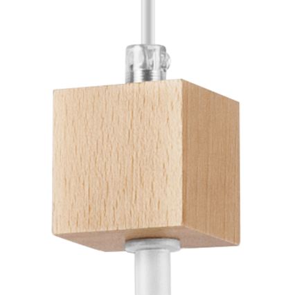 Suspension sur câble ORAZIO 1xE27/60W/230V hêtre