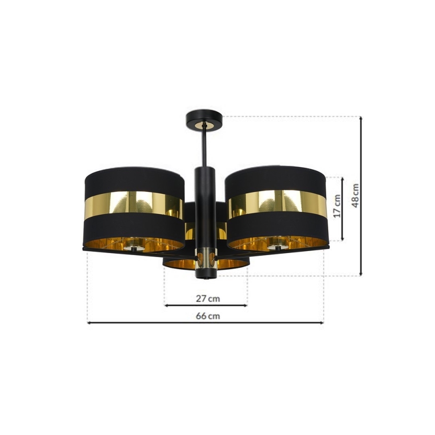 Suspension PALMIRA 3xE27/60W/230V