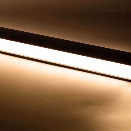 Suspension/plafonnier LED 44W/230V 3000K 120 cm noir