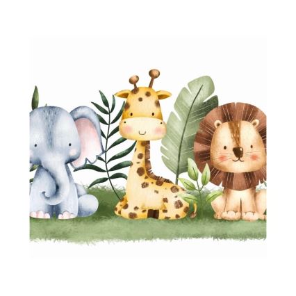 Suspension pour chambre d'enfant KIDS ROOM 1xE27/60W/230V Ø 40 cm, motif jungle