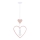 Suspension pour enfant HEART 1xE27/20W/230V rose/blanc