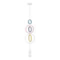 Suspension pour enfant HOOPS sur câble, 1 x E27, 20 W, 230 V, Ø 19 cm, multicolore