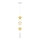 Suspension pour enfant STARS 1xE27/20W/230V jaune/blanc
