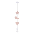 Suspension pour enfant TRIO 1xE27/20W/230V rose/blanc