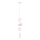 Suspension pour enfants HEART 1xE27/20W/230V rose/blanc