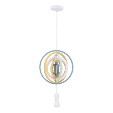 Suspension pour enfants HOOPS 1xE27/20W/230V diamètre 27 cm multicolore