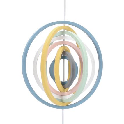Suspension pour enfants HOOPS 1xE27/20W/230V diamètre 27 cm multicolore