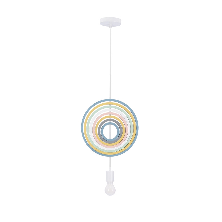 Suspension pour enfants HOOPS 1xE27/20W/230V diamètre 27 cm multicolore