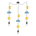Suspension pour enfants TRIO 3xE27/20W/230V jaune/bleu