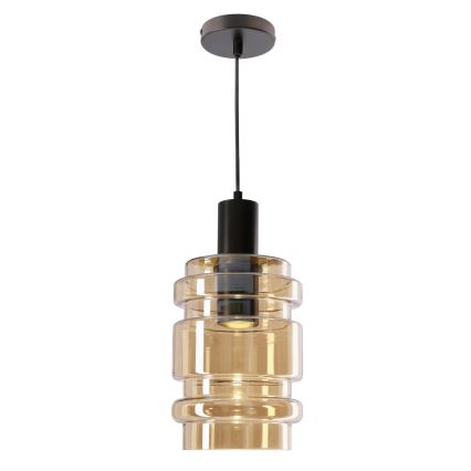 Suspension RADON 1xE27/40W/230V beige fumé