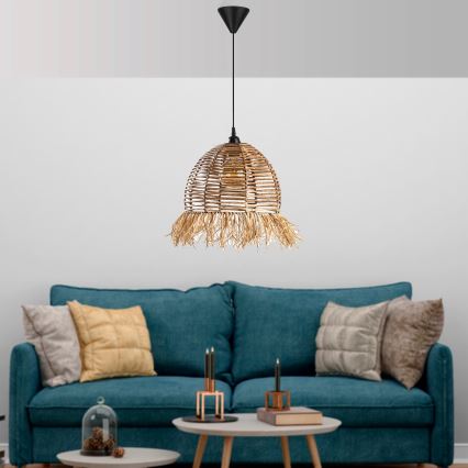 Suspension RUYO 1xE27/40W/230V marron
