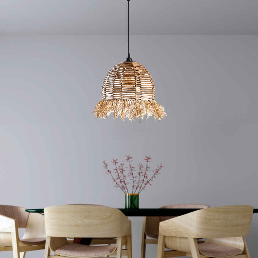 Suspension RUYO 1xE27/40W/230V marron