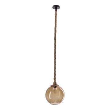 Suspension SHEDON 1xE27/40W/230V beige fumé