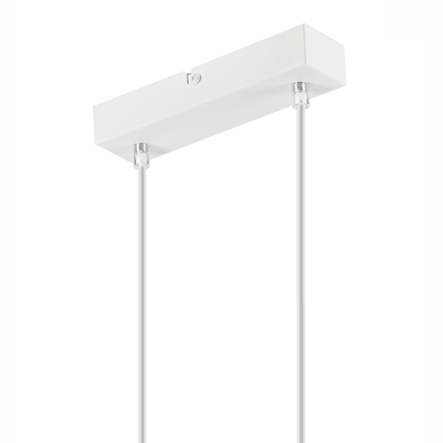 Suspension à câble SIMON 2xE27/60W/230V blanc/hêtre