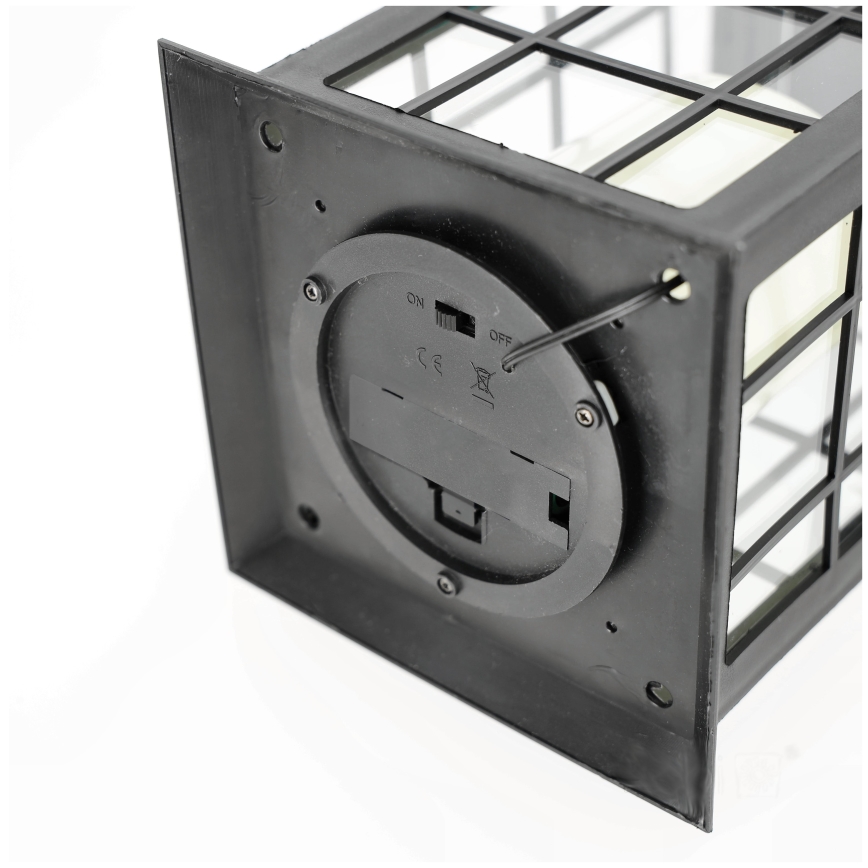 Suspension solaire LED/0,02W/1,2V 1xAA 2700K IP44 200 mAh noir