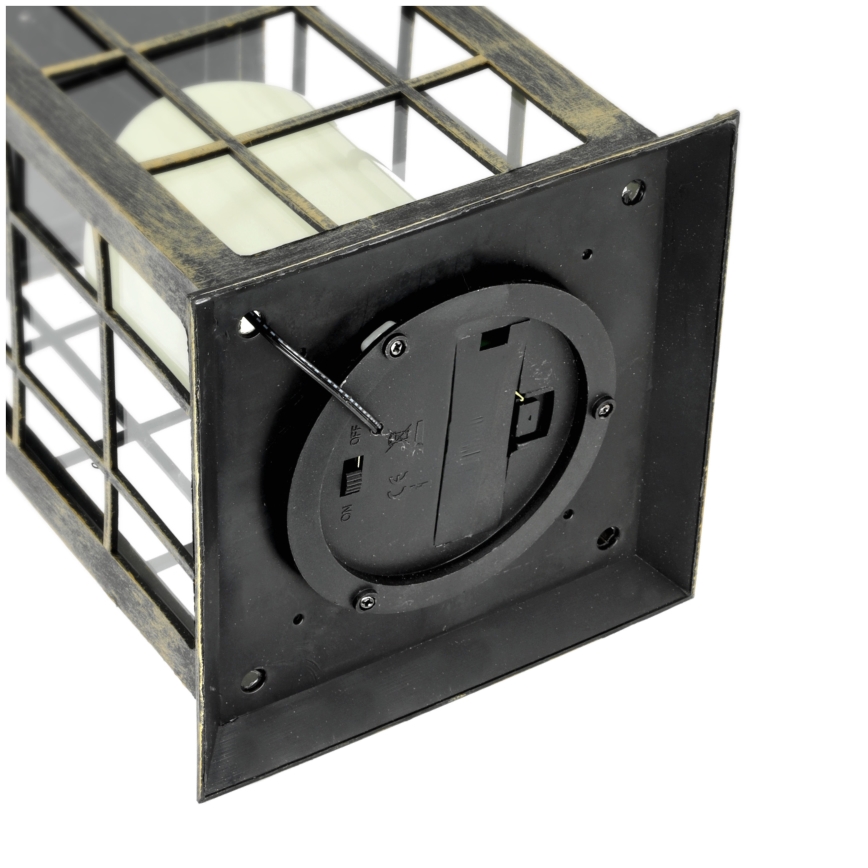 Suspension solaire LED/0,02W/1,2V 1xAA 2700K IP44 200 mAh patine