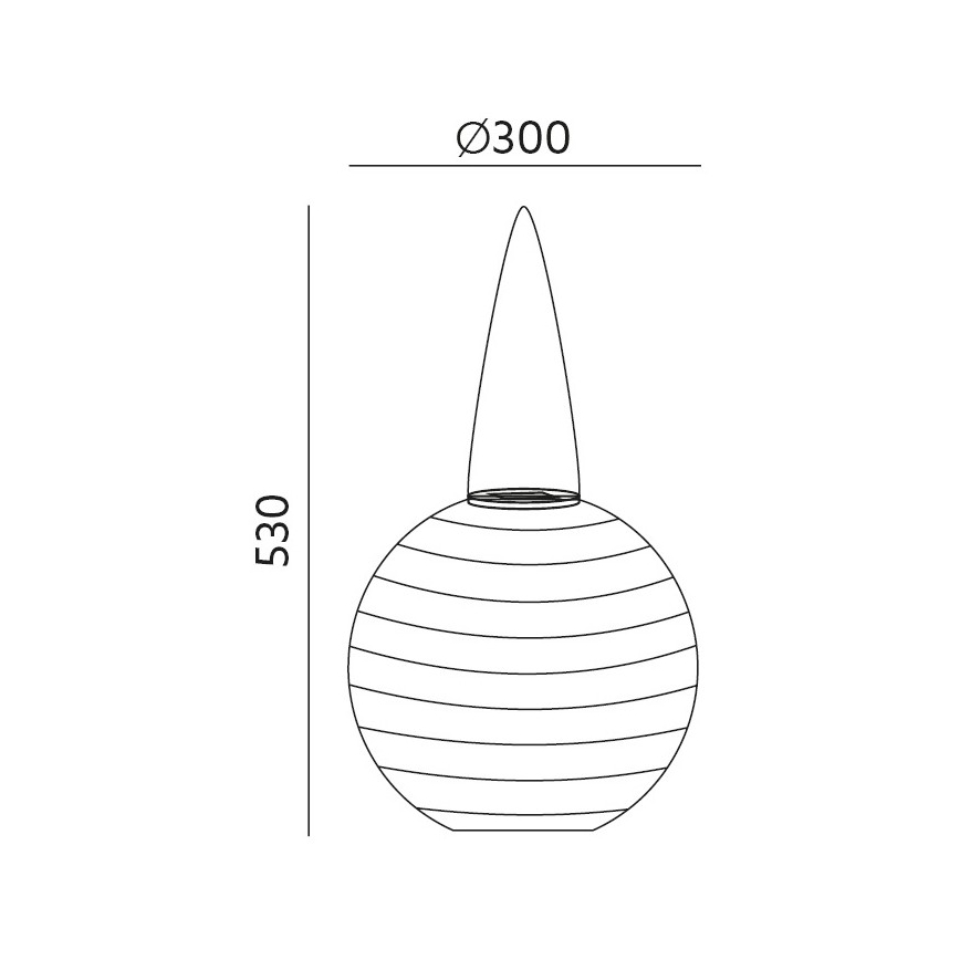 Suspension solaire ORIGAMI LED/0,08W/1,2V 300mAh d. 30 cm IP44