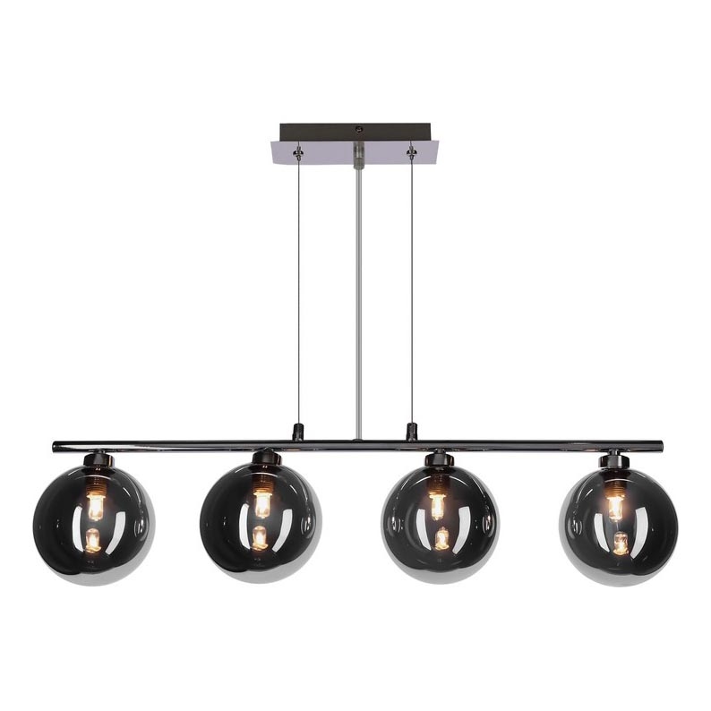 Suspension SOMUL 4xG9/20W/230V noir fumé