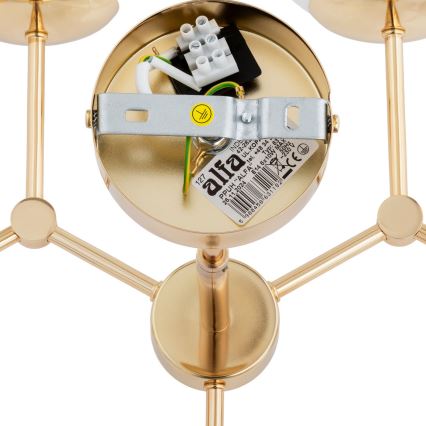 Suspension sur barre FOTON  6xE14/40W/230V blanche/dorée