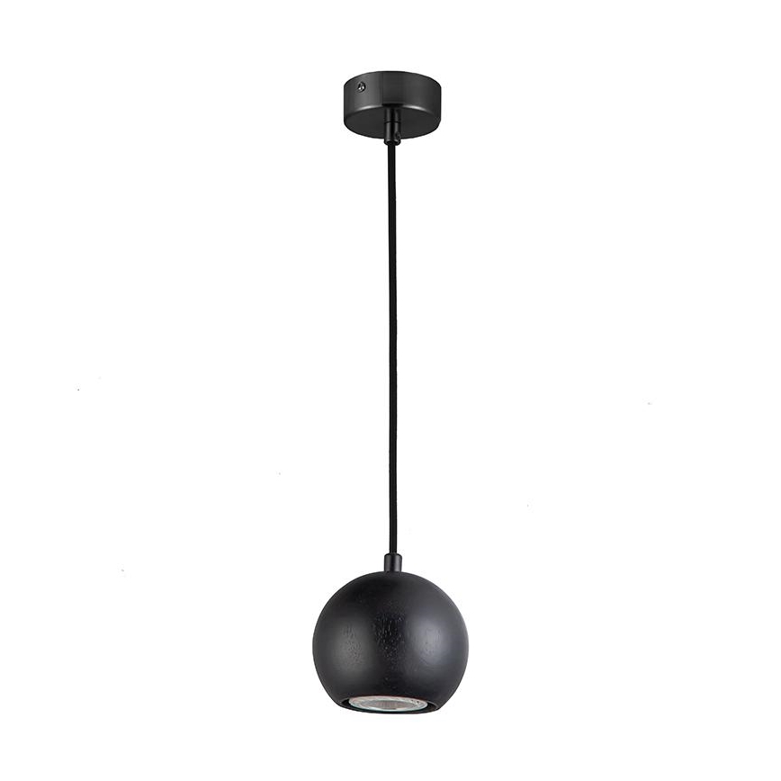 Suspension sur câble 1xGU10/10W/230V Ø 11 cm bois massif/frêne