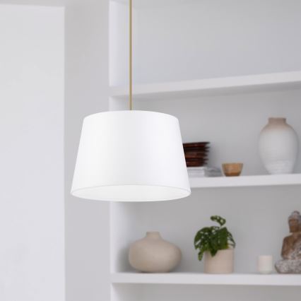 Suspension sur câble AIDA 1xE27/60W/230V Ø 25 cm chêne/marron/blanc