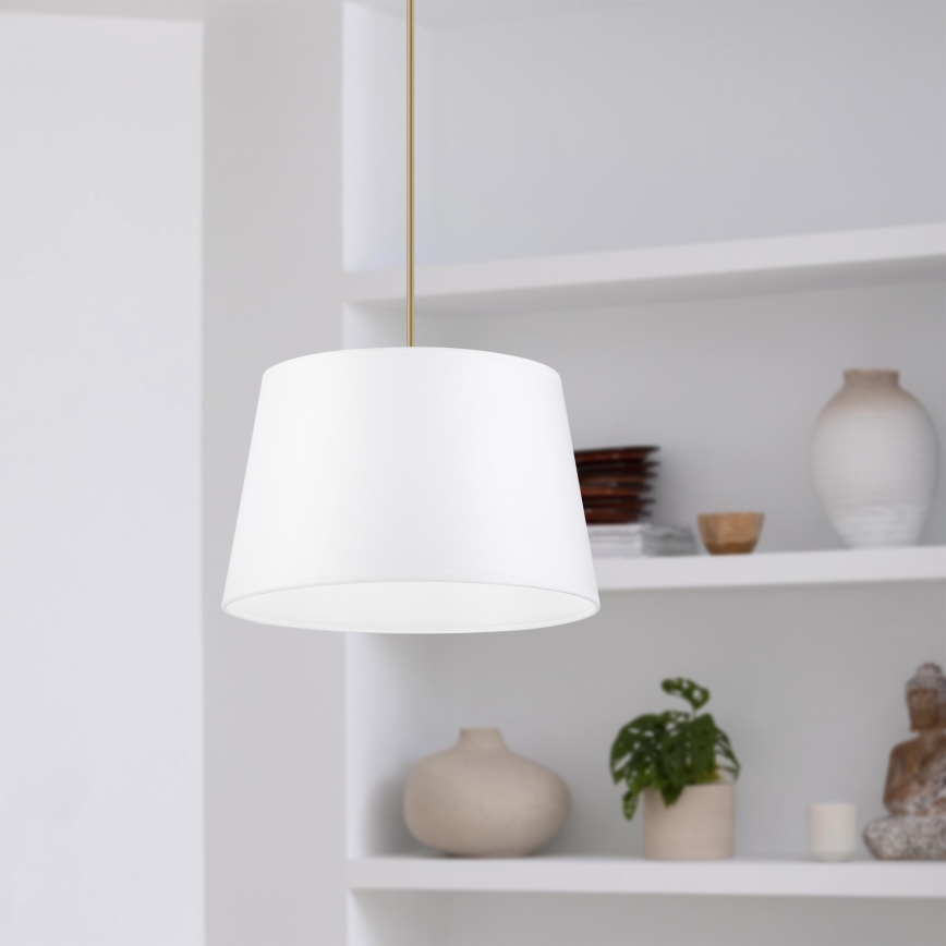 Suspension sur câble AIDA 1xE27/60W/230V Ø 25 cm chêne/marron/blanc
