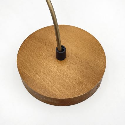 Suspension sur câble AIDA 1xE27/60W/230V Ø 25 cm chêne/marron/blanc