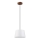 Suspension sur câble AIDA 1xE27/60W/230V Ø 25 cm chêne/noyer/blanc