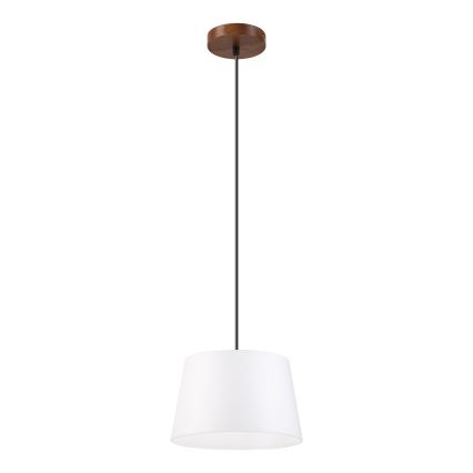 Suspension sur câble AIDA 1xE27/60W/230V Ø 25 cm chêne/noyer/blanc