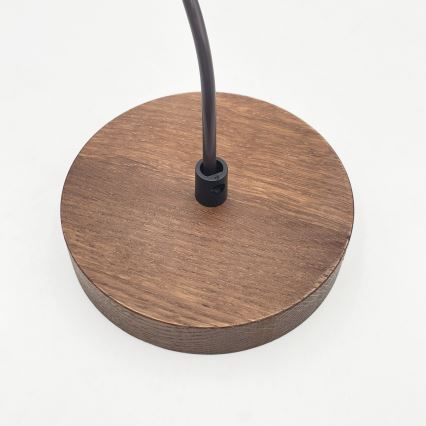 Suspension sur câble AIDA 1xE27/60W/230V Ø 25 cm chêne/noyer/blanc