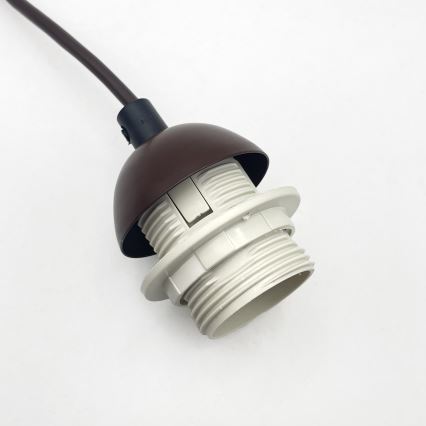 Suspension sur câble AIDA 1xE27/60W/230V Ø 25 cm chêne/noyer/blanc
