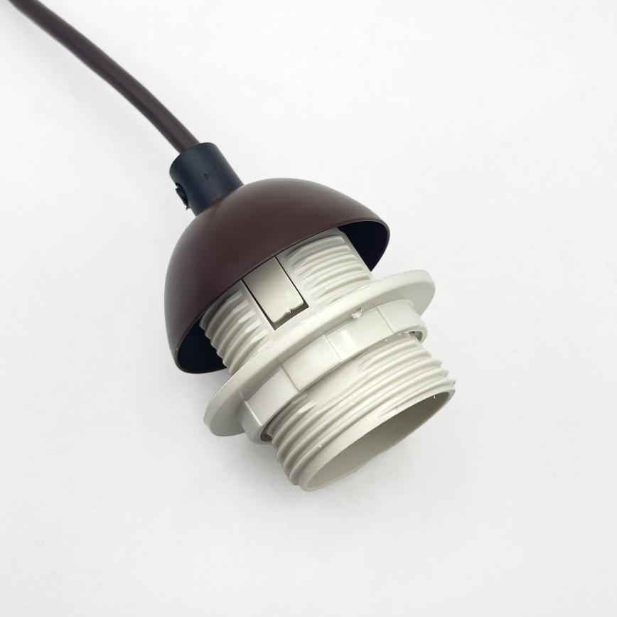 Suspension sur câble AIDA 1xE27/60W/230V Ø 25 cm chêne/noyer/blanc