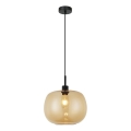 Suspension sur câble ALAN 1xE27/40W/230V beige fumé/noir