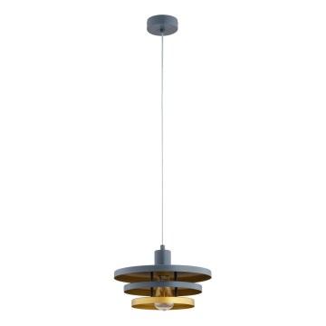 Suspension sur câble ALANA 1xE27/15W/230V gris/doré