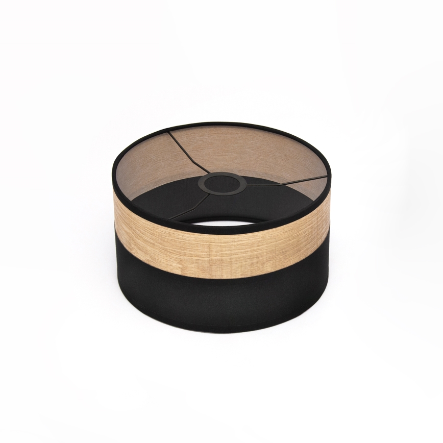 Suspension sur câble ALBA 1xE27/15W/230V Ø 25 cm noir/marron