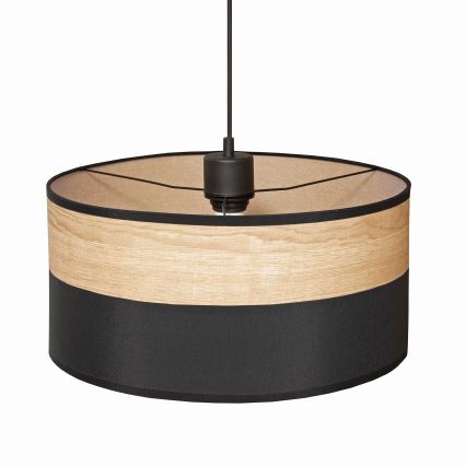 Suspension sur câble ALBA 1xE27/15W/230V Ø 40 cm noir/marron