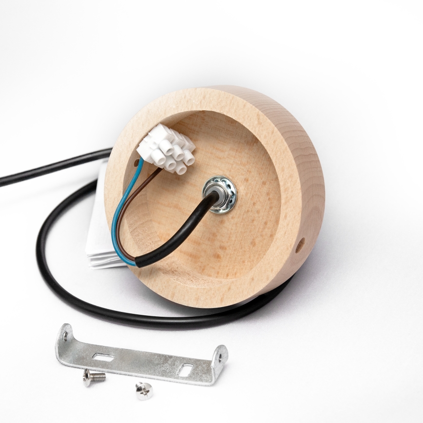 Suspension sur câble ALBA 1xE27/15W/230V Ø 40 cm noir/marron