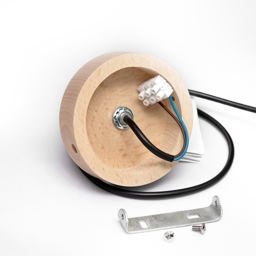 Suspension sur câble ALBA 1xE27/15W/230V Ø 45 cm noir/marron