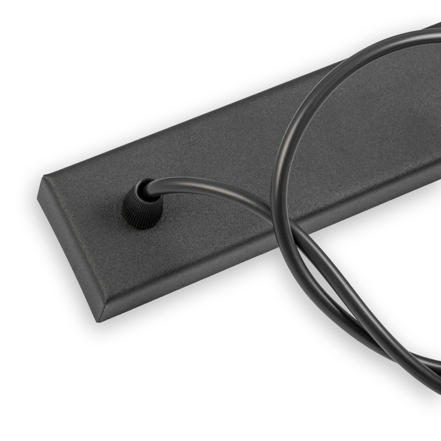 Suspension sur câble ALBA 3xE27/15W/230V noir/marron