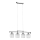 Suspension sur câble ALMA 4xE14/10W/230V, finition chrome brillant