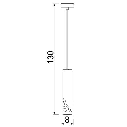 Suspension sur câble ALTRO 1xGU10/8W/230V beige