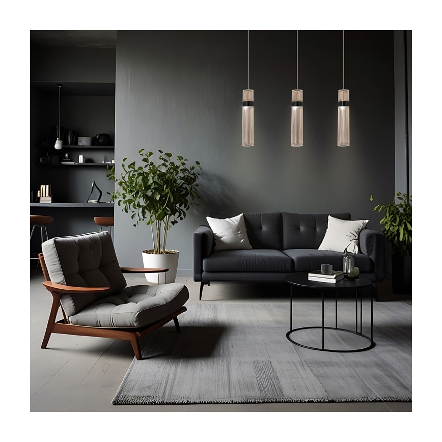 Suspension sur câble AMBIENTE LED/6W/230V 3000/4000/6000K noir