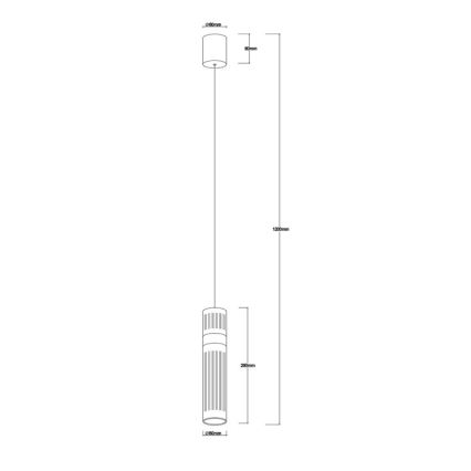 Suspension sur câble AMBIENTE LED/6W/230V 3000/4000/6000K noir