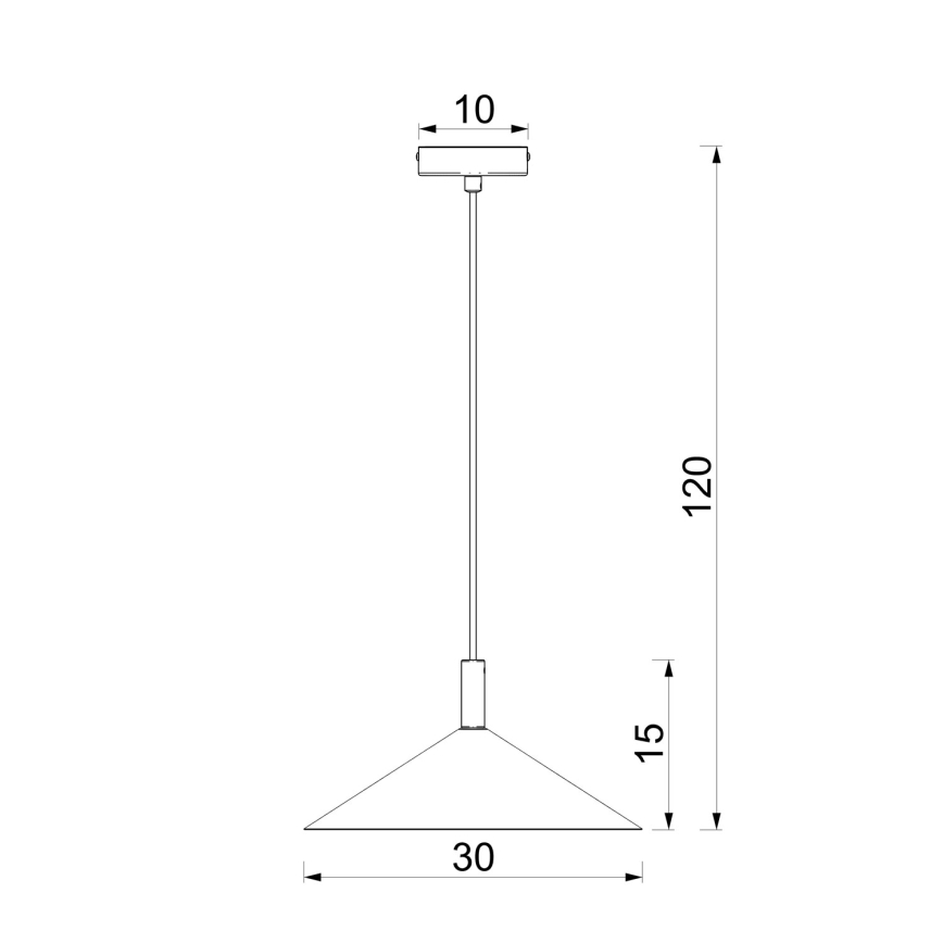 Suspension sur câble ANEGA 1x GX53/15W/230V, Ø 30 cm, marron