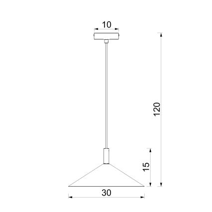 Suspension sur câble ANEGA 1xGX53/15W/230V Ø 30 cm beige