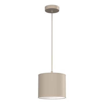 Suspension sur câble ARDEN 1xE27/15W/230V Ø 18 cm beige